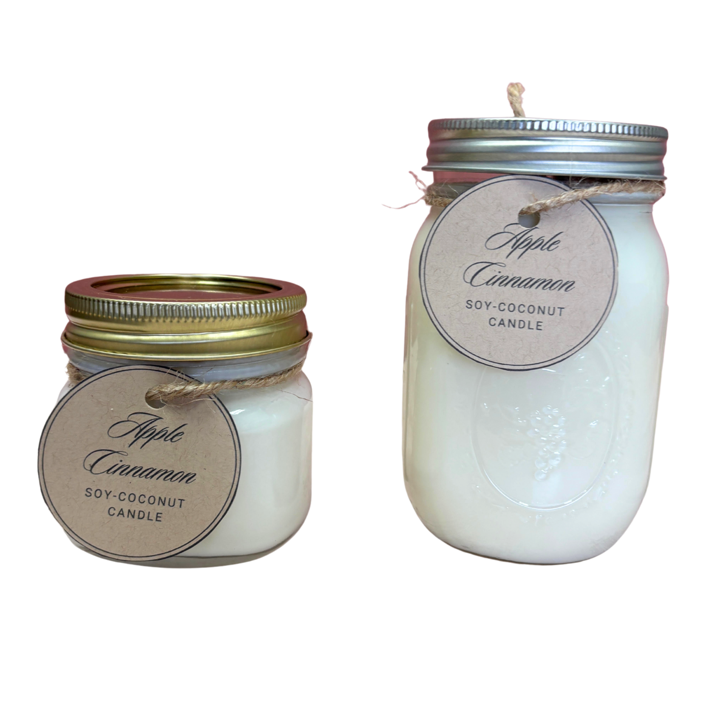 Apple Cinnamon Scented Candle – Hand-Poured in Delavan, WI | Premium Soy/Coconut Wax