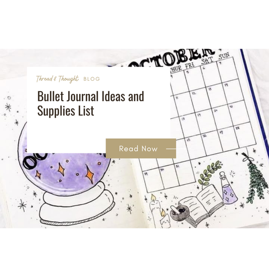 Bullet Journal Ideas and Supplies List