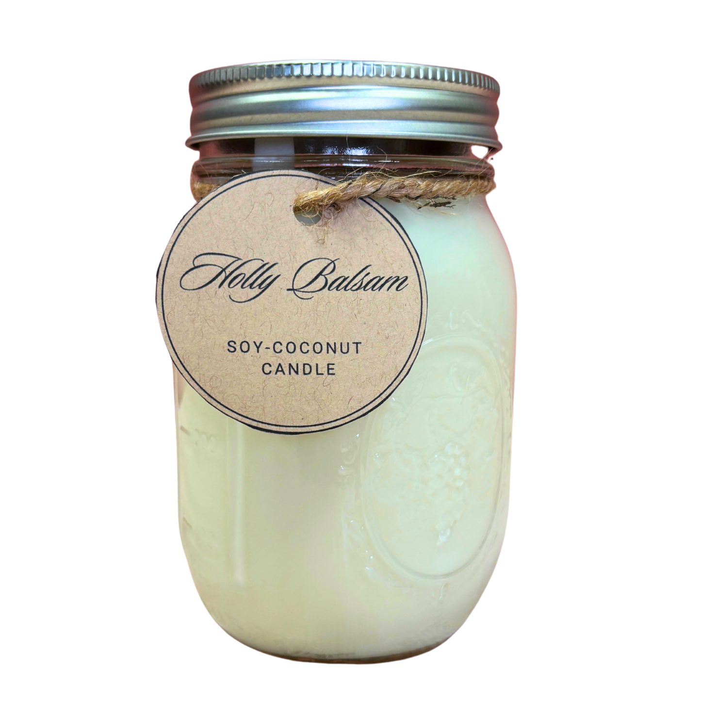 Holly Balsam Scented Candle – Hand-Poured in Delavan, WI | Premium Soy/Coconut Wax
