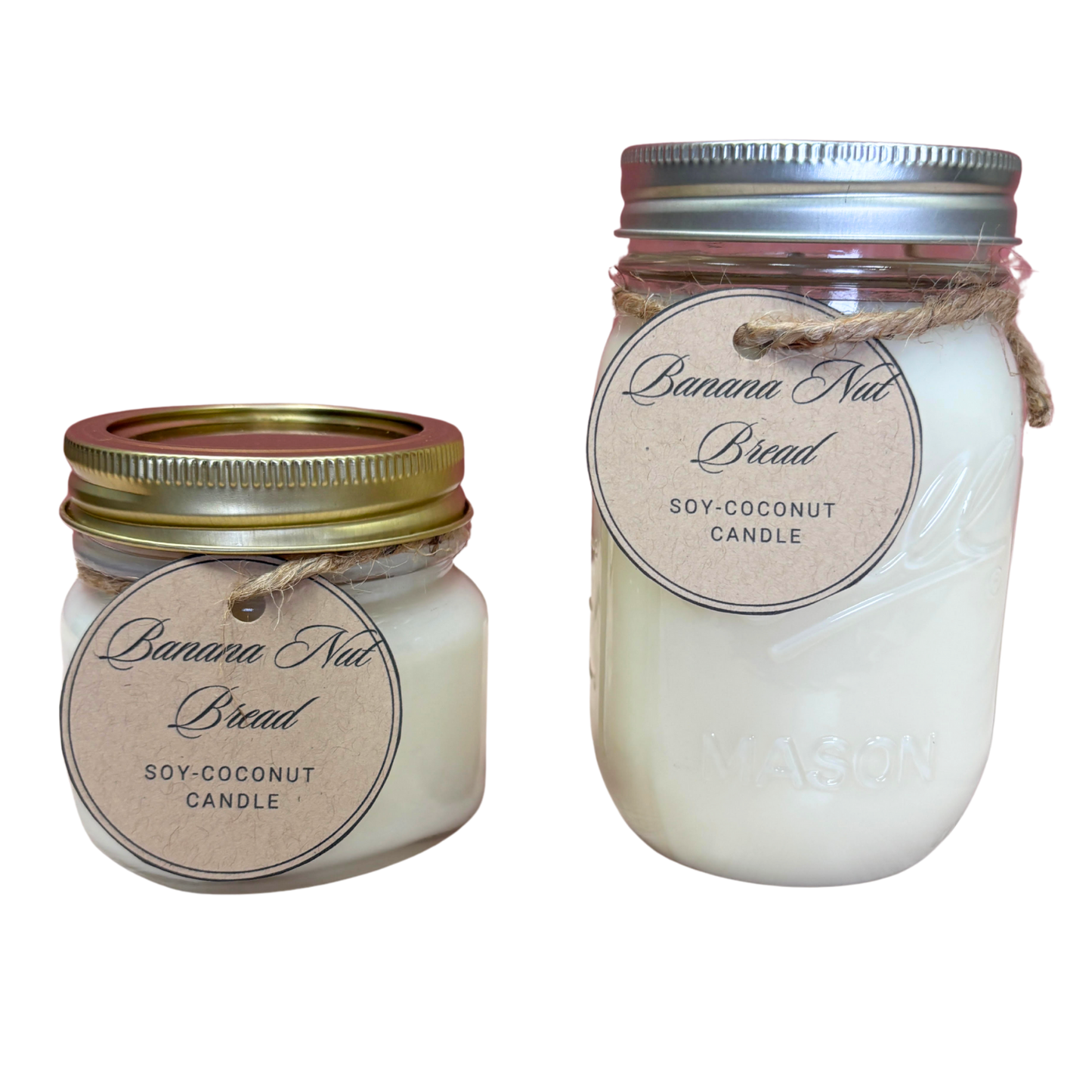 Banana Nut Bread Scented Candle – Hand-Poured in Delavan, WI | Premium Soy/Coconut Wax