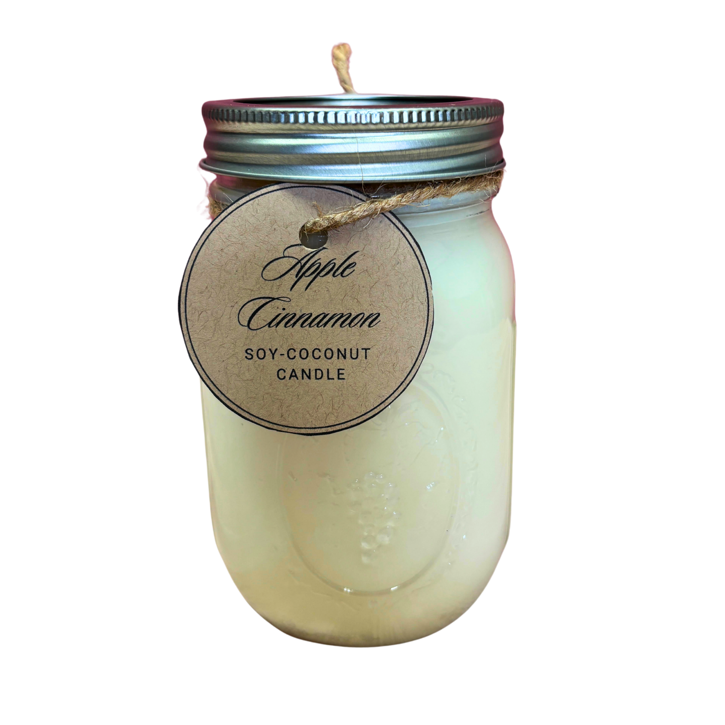 Apple Cinnamon Scented Candle – Hand-Poured in Delavan, WI | Premium Soy/Coconut Wax